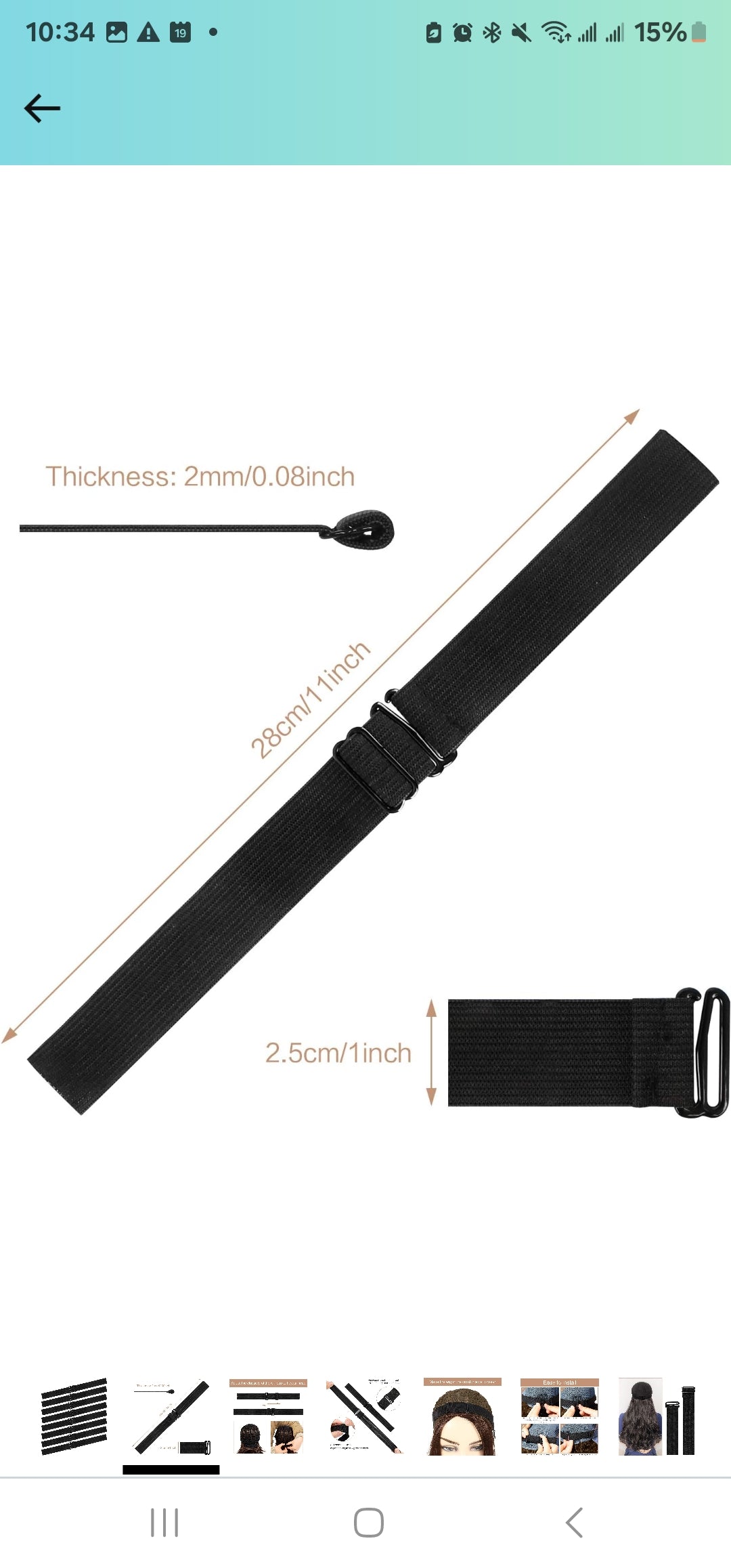 Elastic Glueless band