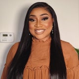 24" Bone straight luxury frontal wig