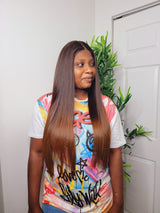 22" Bone straight with two tones