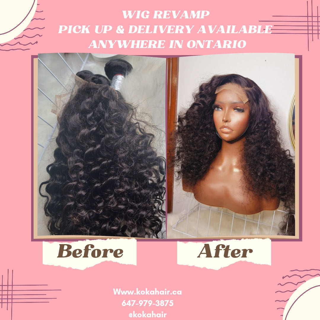 Closure wig making