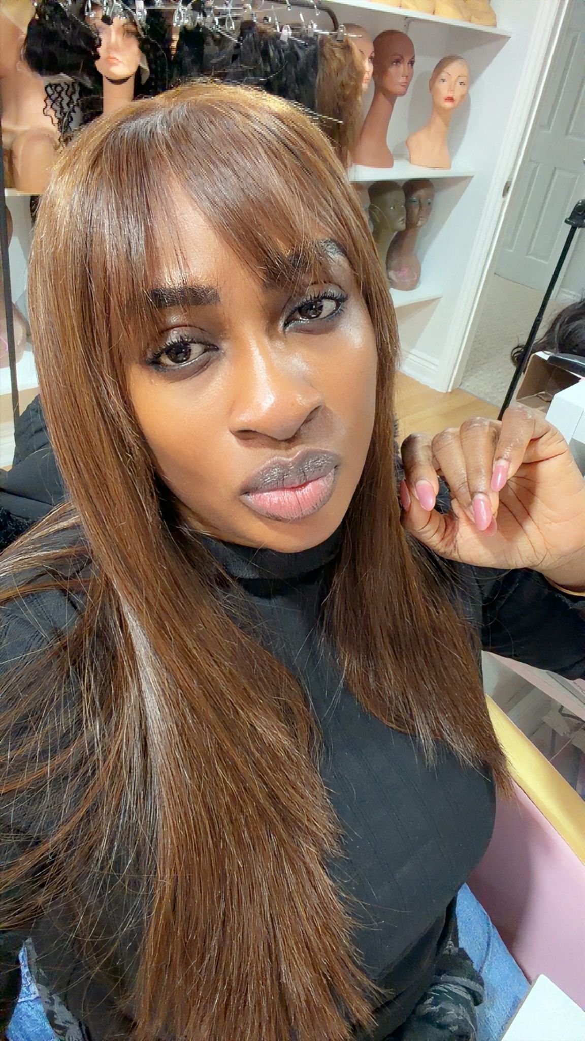 Ruby fringe wig